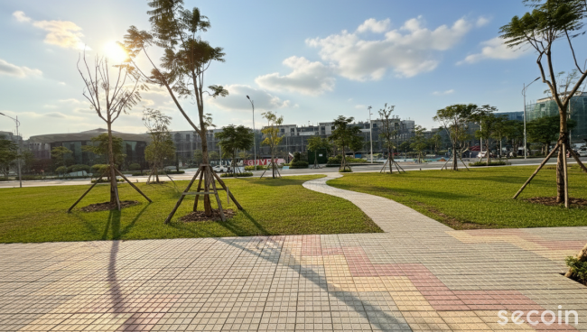 GẠCH TERRAZZO SECOIN TẠI DỰ ÁN VLASTA THỦY NGUYÊN – DẤU ẤN VẬT LIỆU BỀN VỮNG TRONG ĐÔ THỊ HIỆN ĐẠI